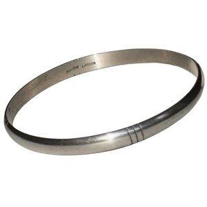 Larson Lee Navajo Sterling Silver Bangle Bracelet 17.4g Signed